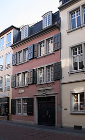 Το πατρικό σπίτι του Μπετόβεν στη Βόννη, που σήμερα είναι μουσείο προς τιμήν του.