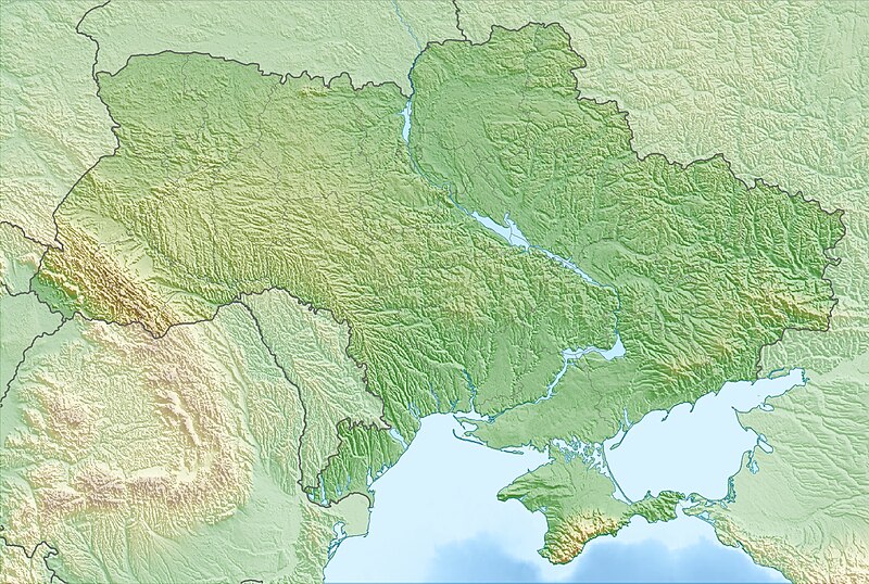 Γεωγραφική θέση του Τσερνόμπιλ στην Ουκρανία